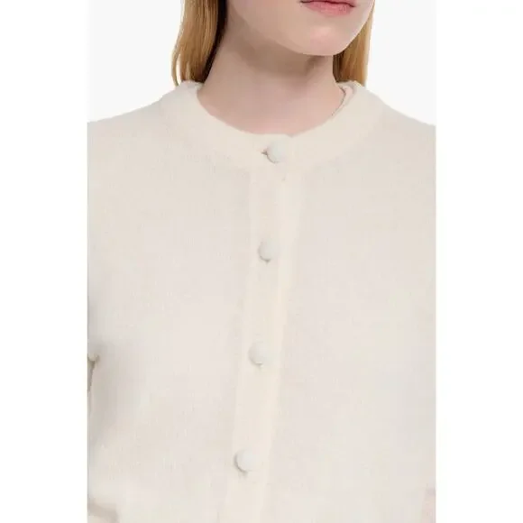 Altuzarra Thea Cardigan Sweater in Ivory L